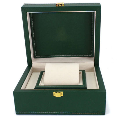 Buy Green Custom Leather Watch Case 300x300x150mm Elegant Long Lasting online manufacture