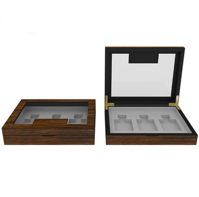 Buy Custom Luxury Scent Box Velvet Lining Material For 3 Bottles online manufacture