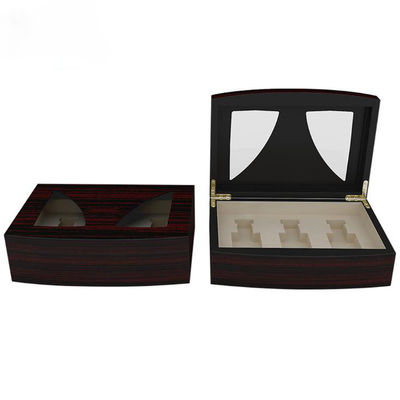 Buy Brown Custom Perfume Box Luxury Perfume Box Recyclable With Laser Engraving Logo online manufacture