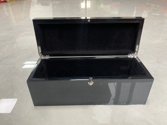 Buy Customizable Black Wooden Wine Gift Box With Glossy Lacquer Finish online manufacture