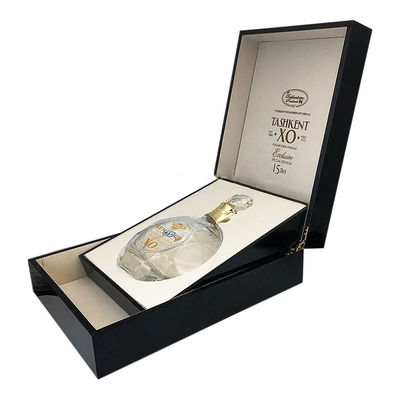 Buy Luxury Wooden Bottle Box Handmade Champagne Bottle Box With Display Tray online manufacture