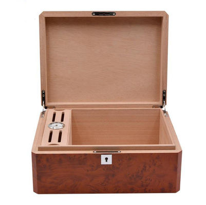 Buy Customized High End Single Layer Cigar Humidor Box Silk Screen Printing Logo online manufacture