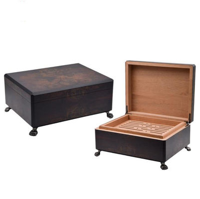 Buy Handmade Wooden Personalized Cigar Humidor 15 To 20 CT Box Humidification Wood Box online manufacture