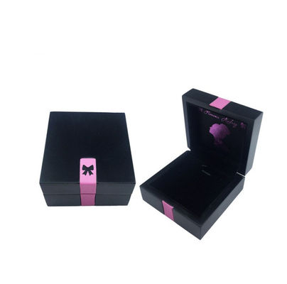 Buy Matt Lacquer Custom Wooden Ring Box 12x8x4cm For Wedding Proposal online manufacture