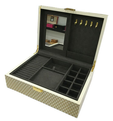 Buy Handmade Large Capacity Wooden Jewelry Box Luxury Jewelry Organizer Rectangle online manufacture