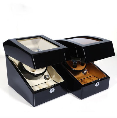 Buy Luxury 360° Rotation Wood Watch Winder Automatic Watch Box With Custom Logo online manufacture