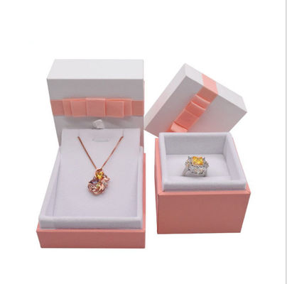 Buy Multifunctional Custom Luxury Jewelry Boxes Environmentally Friendly For Rings Necklaces online manufacture