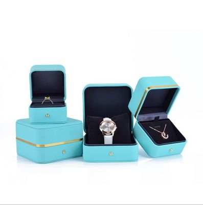 Buy Handmade Jewelry Packaging Box PU Leather Jewelry Box Multi Functional With Custom Logo online manufacture