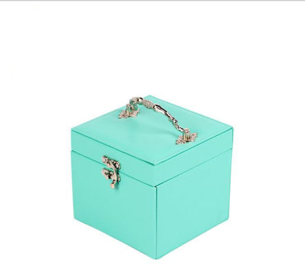 Buy Portable PU Leather Travel Jewelry Box Organizer with Customizable Multi-layer Storage online manufacture