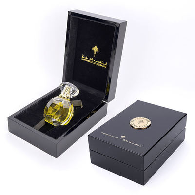 Buy Customized Black Luxury Wooden Perfume Gift Box online manufacture