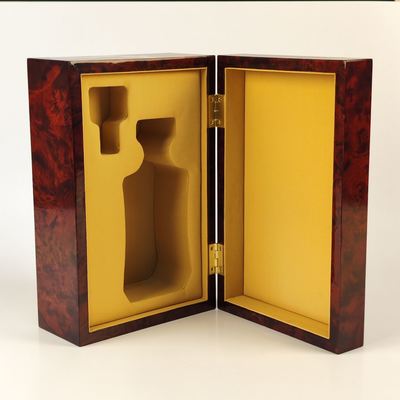 Buy High Luxury Wine Box Custom  Whiskey Champagne Storage Packing Box Piano Lacquer Wooden Box online manufacture