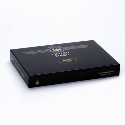 Buy Personalized Black Luxury Handmade Cigar Box Eco Friendly With 20 CT Capacity online manufacture