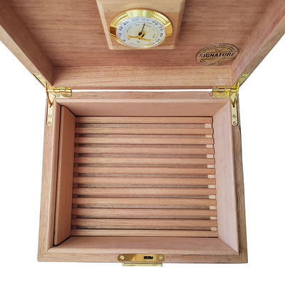 Buy Piano Lacquer Pine Wood Cigar Humidor Box online manufacture