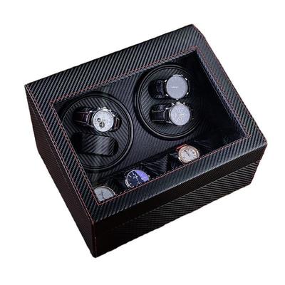 Buy Multifunctional  4 Slots Luxury Watch Winder Rotating Watch Box With Remote Control online manufacture