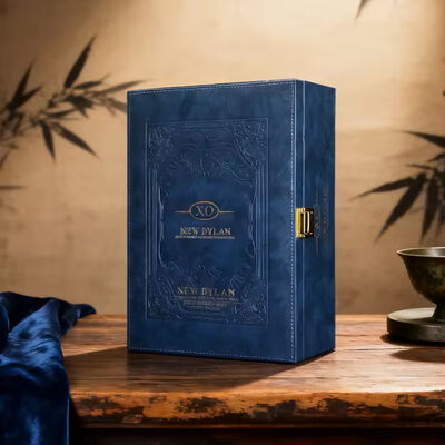comprar Caja de embalaje de vino de cuero PU, caja de regalo con cerradura de metal para vino, whisky, brandy y licores online manufacture