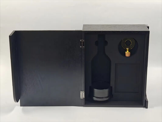 acheter Boîte de vin de luxe personnalisée avec finition brillante fermeture magnétique et marque personnalisable online manufacture