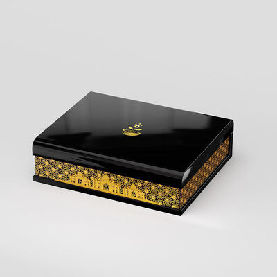 comprare Scatola regalo di lusso Custom MDF Legno PU pelle imballaggio regalo 2 slot Scatola regalo di profumo in legno per profumo online manufacture