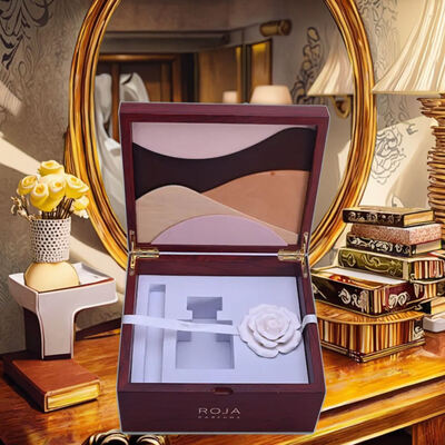 Beli Kotak Parfum MDF Buatan Tangan dengan Finishing Lacquer Kustom dengan Kustomisasi Logo Merek Kemasan Mewah Kotak Hadiah Kayu online manufacture